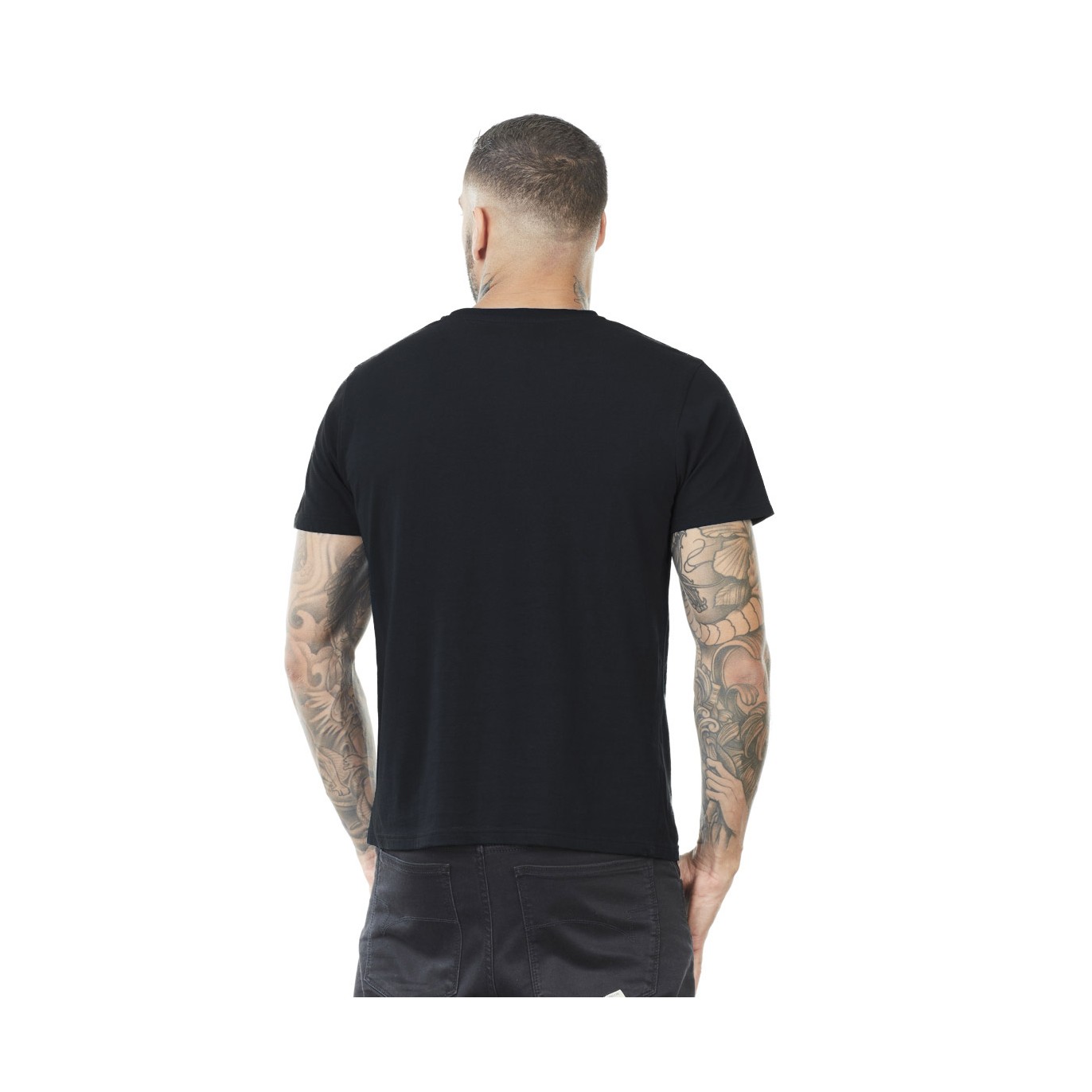 Tee Shirt Noir coupe Régular Col rond FIRST | Homme - Vondutch